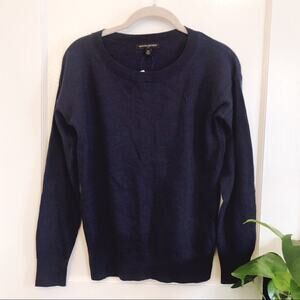 Banana Republic Blue Seed Stitch Crew Neck Top